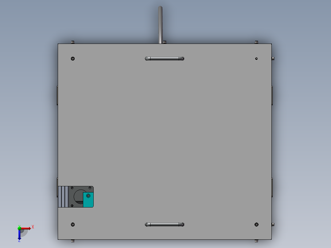 产品自动装袋设备三维SW模型俯视图