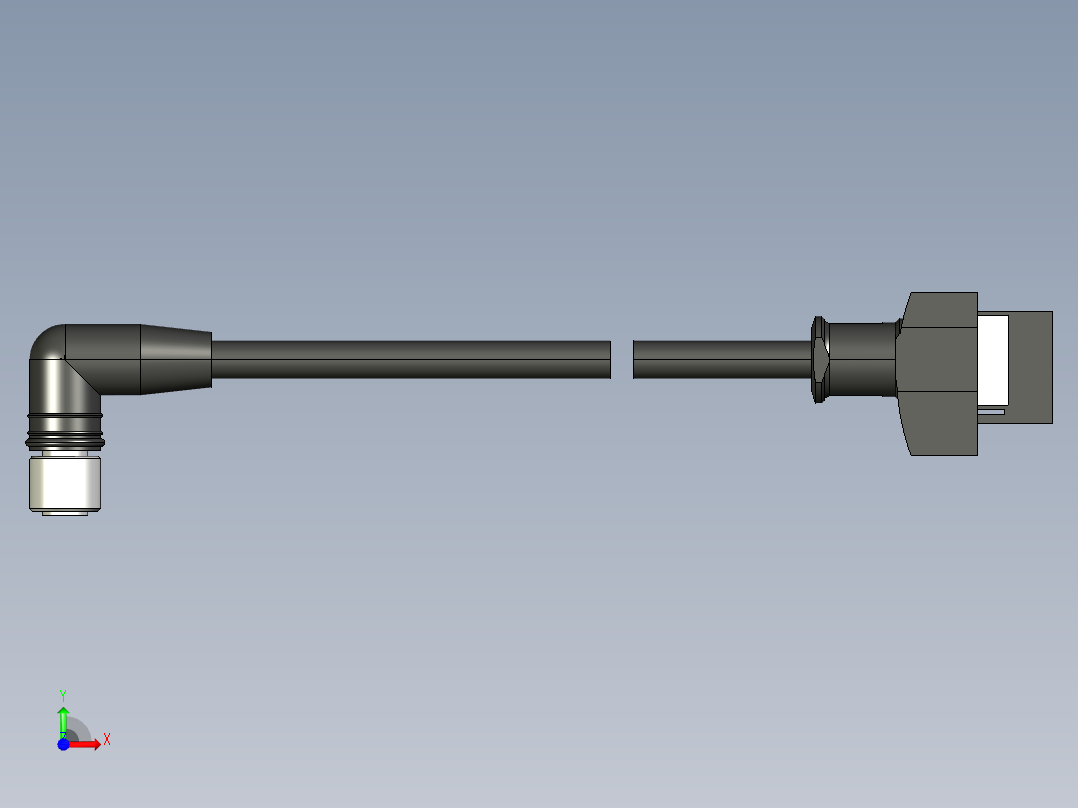 基恩士GT2-CHL2M_5M_10M_20M_2_kc图纸模型前视图