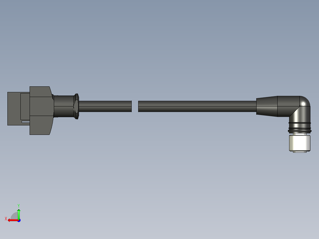 基恩士GT2-CHL2M_5M_10M_20M_2_kc图纸模型后视图