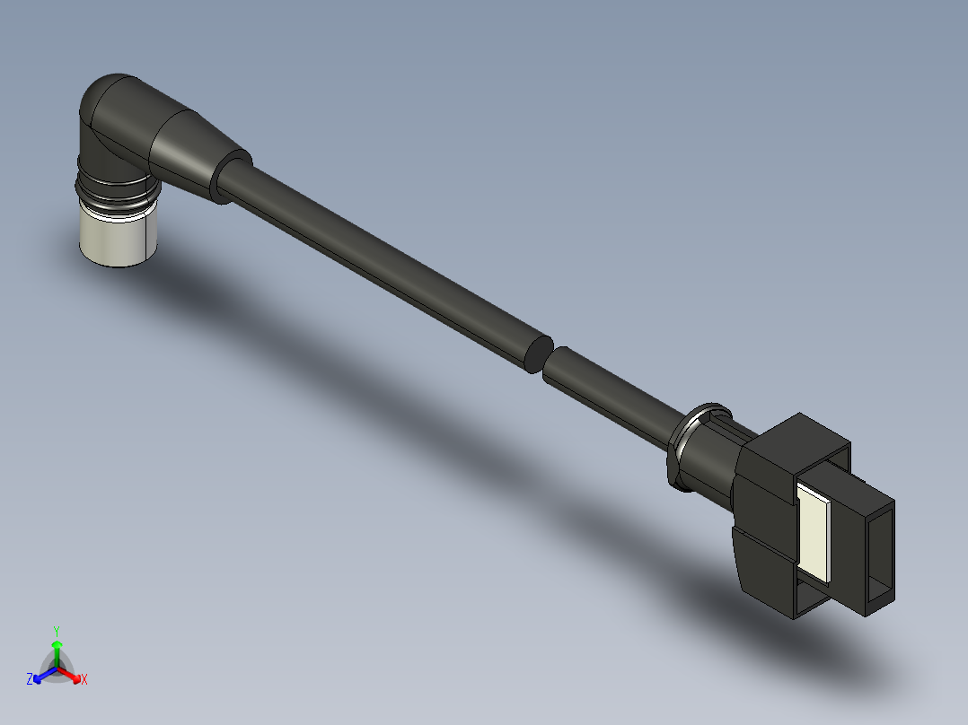 基恩士GT2-CHL2M_5M_10M_20M_2_kc图纸模型正等轴测图