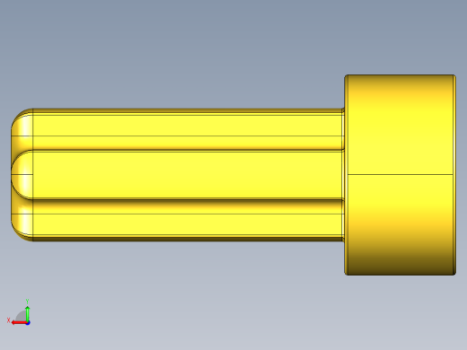 气缸电机-2853 Bright Yellow Technic Engine Crankshaft后视缩略图