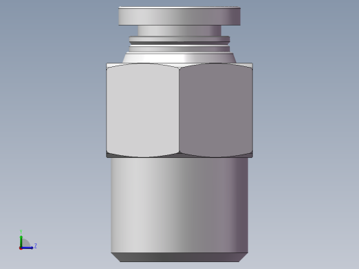螺纹直通APC6-02（2分6厘）左视缩略图