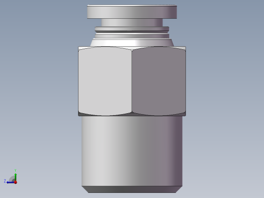 螺纹直通APC6-02（2分6厘）右视缩略图
