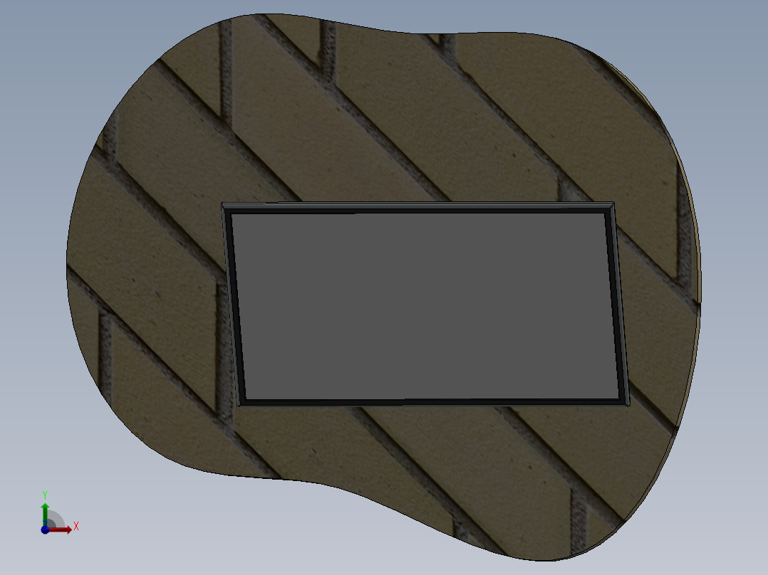 壁挂电视支架前视图