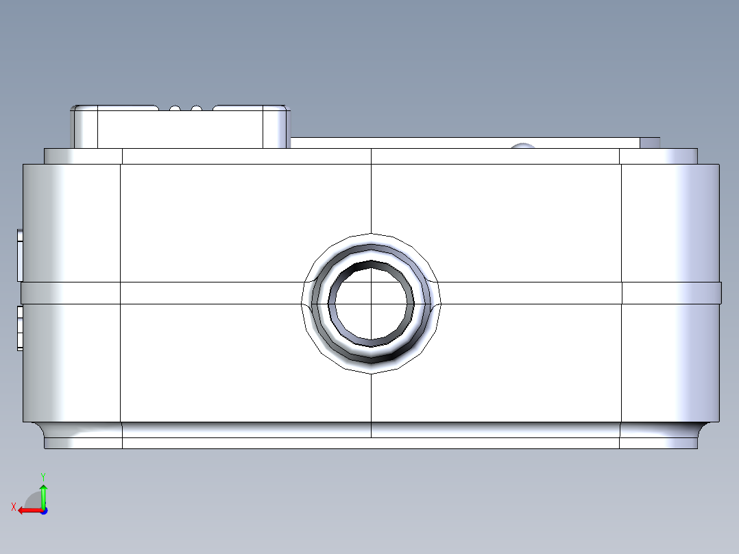 简单的插座外壳 SW STP后视图