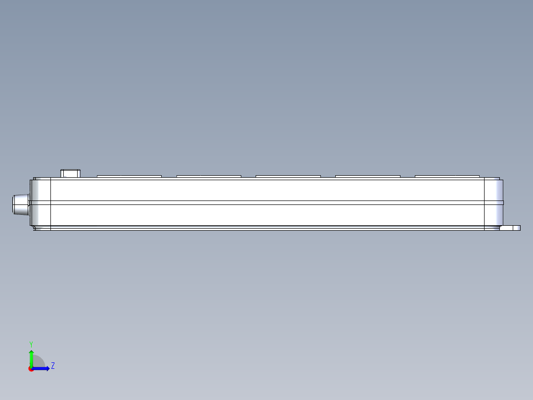 简单的插座外壳 SW STP左视图