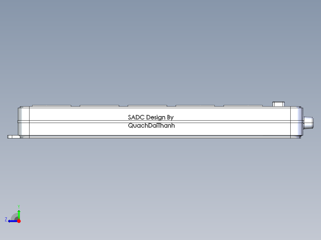 简单的插座外壳 SW STP右视图