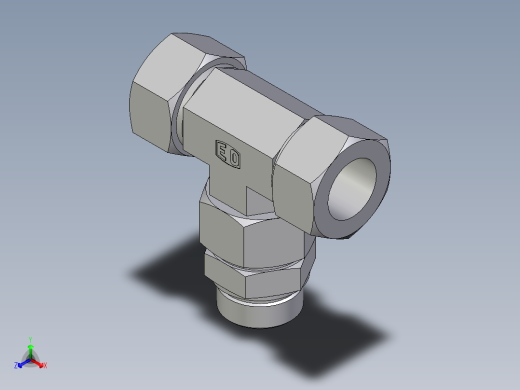 卡套式工业通用硬管接头EO_Assembled_adjustable_standpipe_branch_tee_EVT38SR71