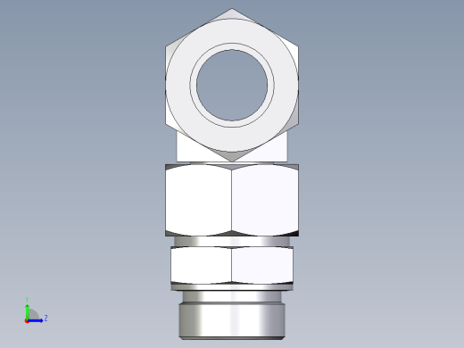 卡套式工业通用硬管接头EO_Assembled_adjustable_standpipe_branch_tee_EVT38SR71左视缩略图
