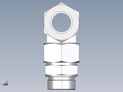 卡套式工业通用硬管接头EO_Assembled_adjustable_standpipe_branch_tee_EVT38SR71右视缩略图
