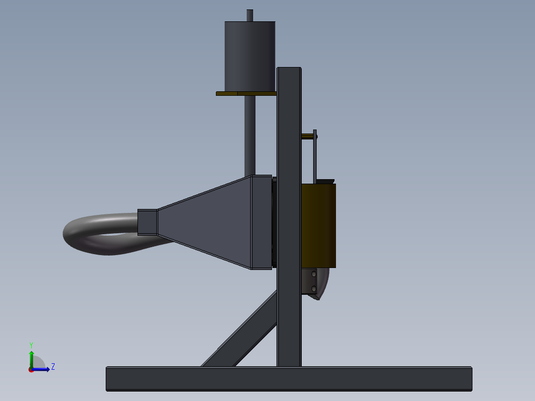 PCB钻孔机左视图