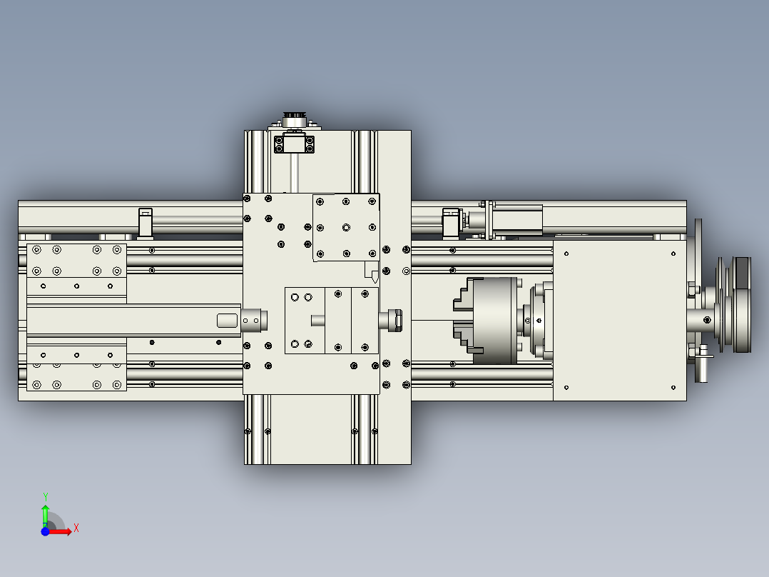 数控车床前视图