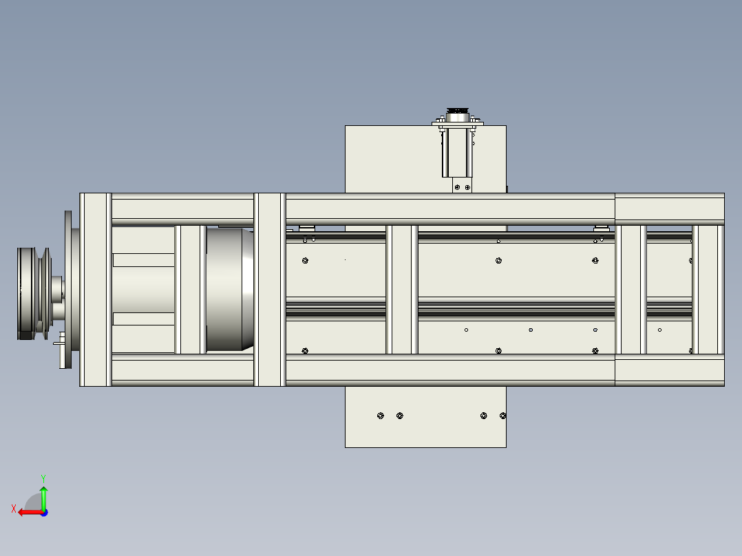 数控车床后视图