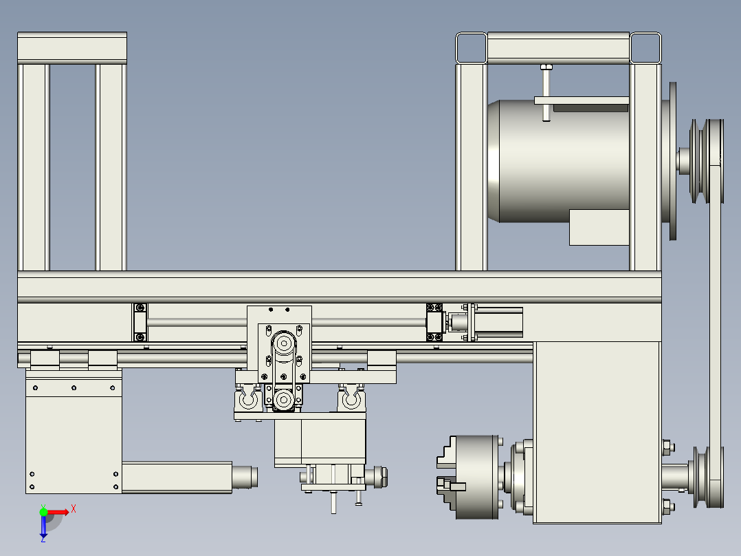 数控车床俯视图