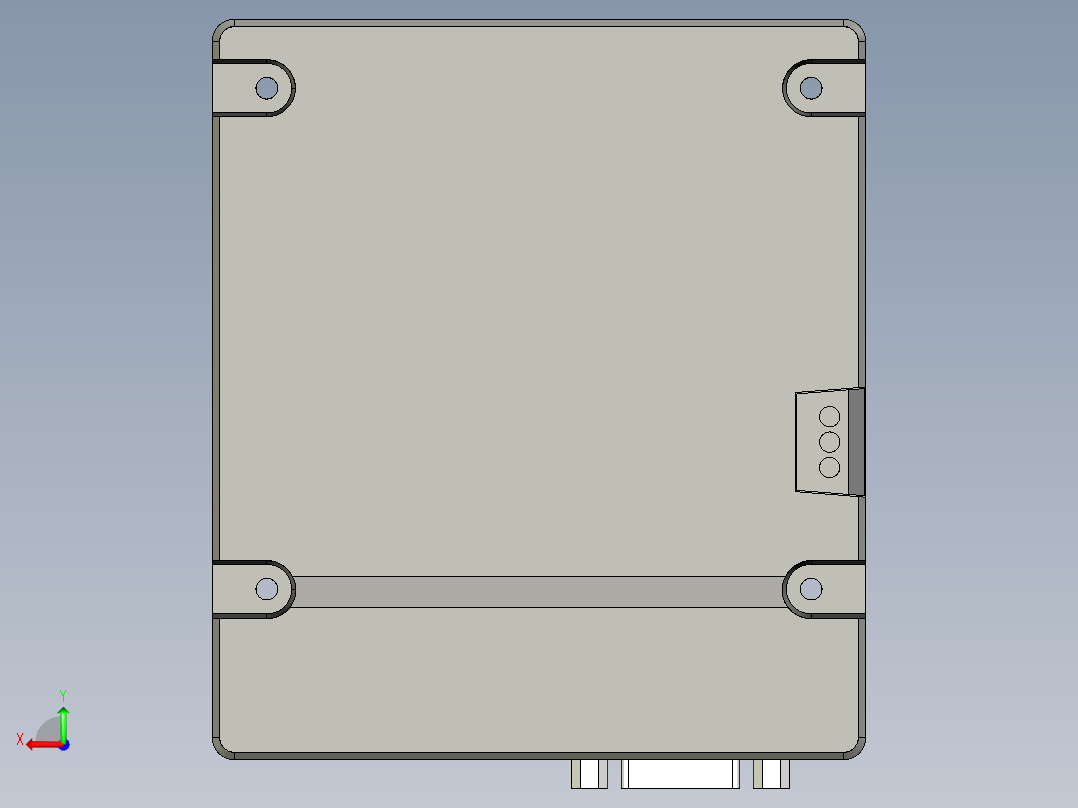 基恩士VT3-R1_kc图纸模型后视图