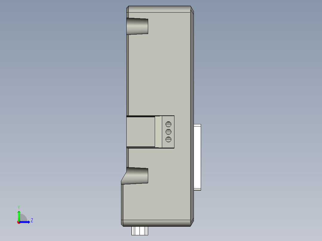基恩士VT3-R1_kc图纸模型左视图