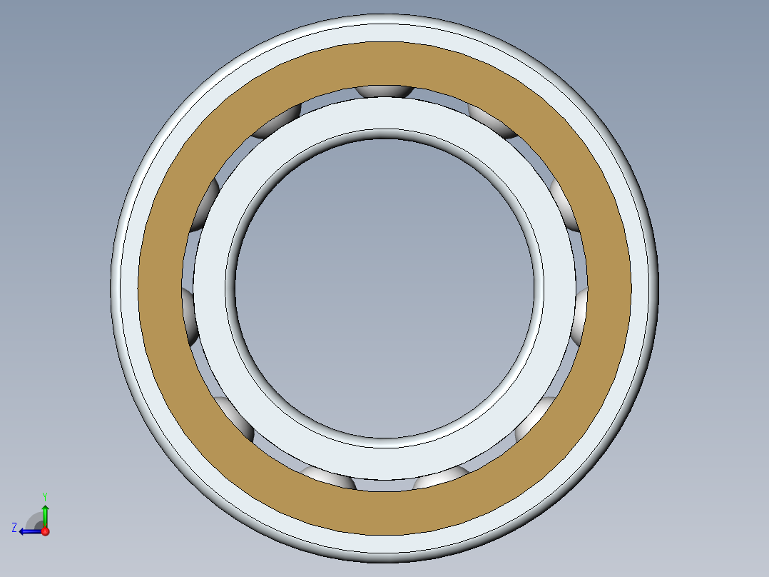 GB／T276-94深沟球轴承6006-2Z右视图