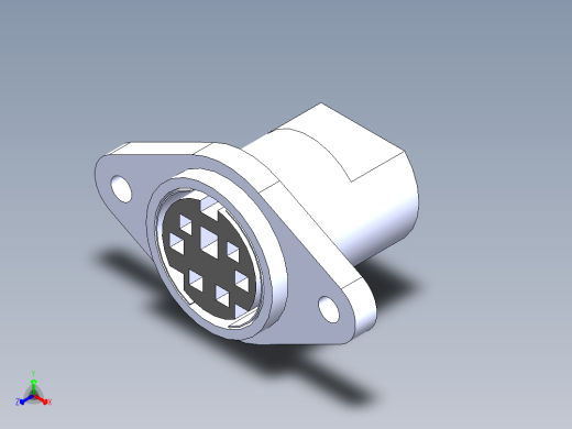 socket-6pinmindin正等轴测缩略图