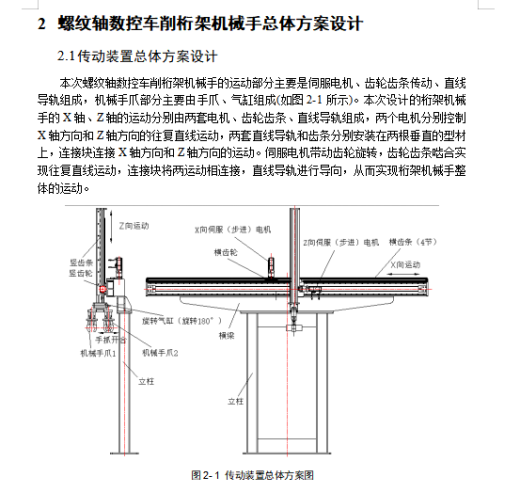 螺纹轴数控车削桁架机械手设计含开题及20张CAD图缩略图