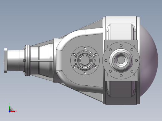 中型汽车驱动系统设计及仿真分析【双级主减速器驱动桥】【三维+二维+说明】前视缩略图