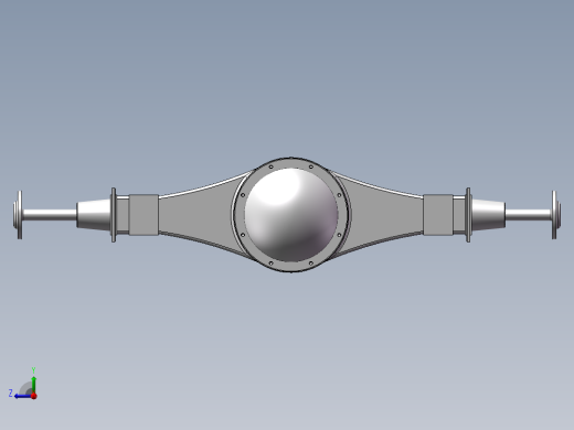 中型汽车驱动系统设计及仿真分析【双级主减速器驱动桥】【三维+二维+说明】右视缩略图