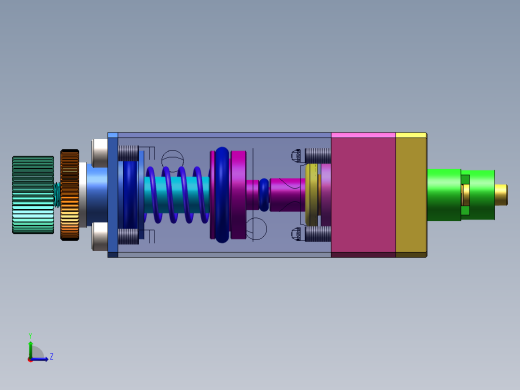 GV630气缸点胶阀左视缩略图