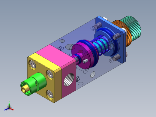 GV630气缸点胶阀正等轴测缩略图
