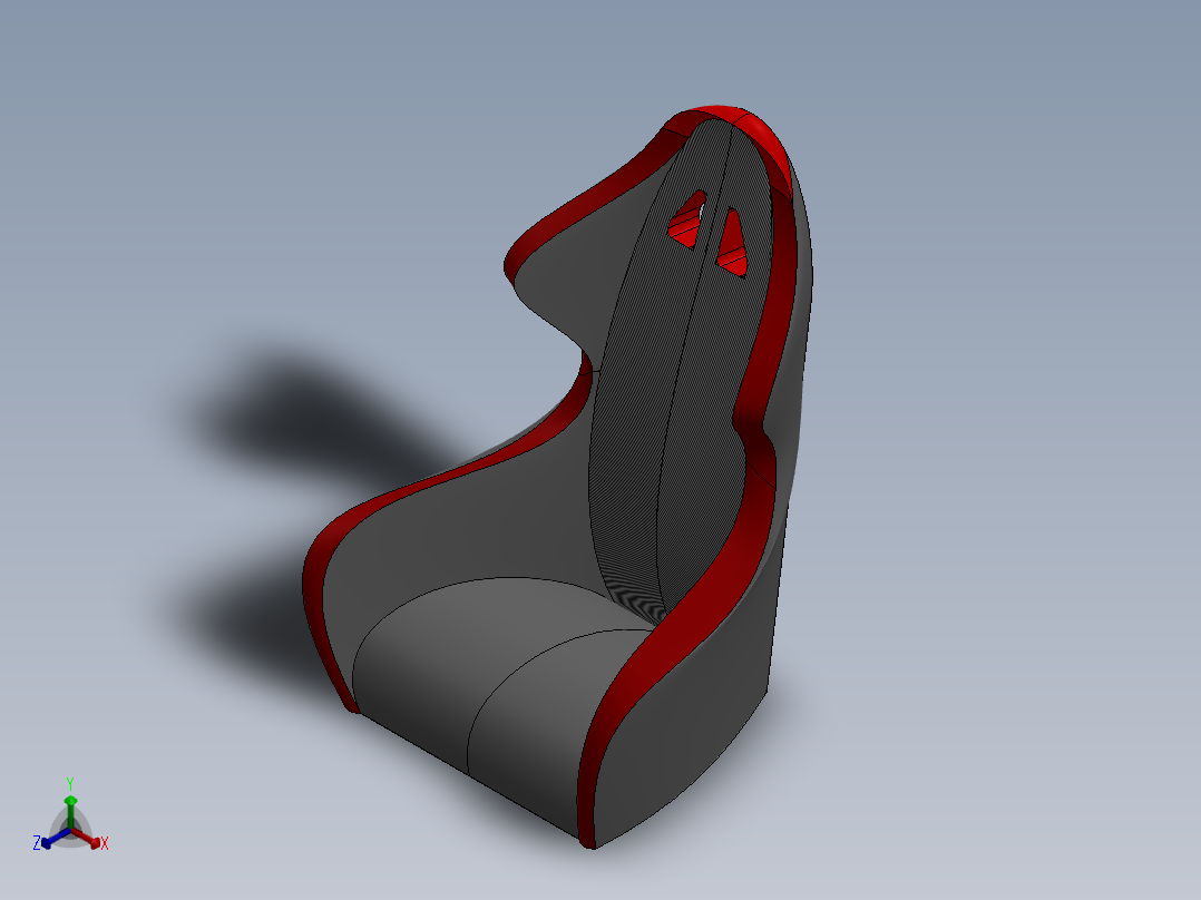 汽车座椅 (13)正等轴测图