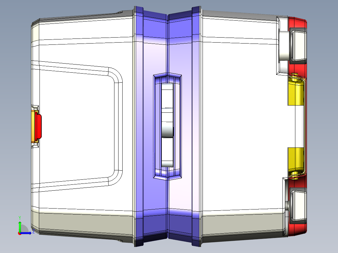 便携式厕所左视图