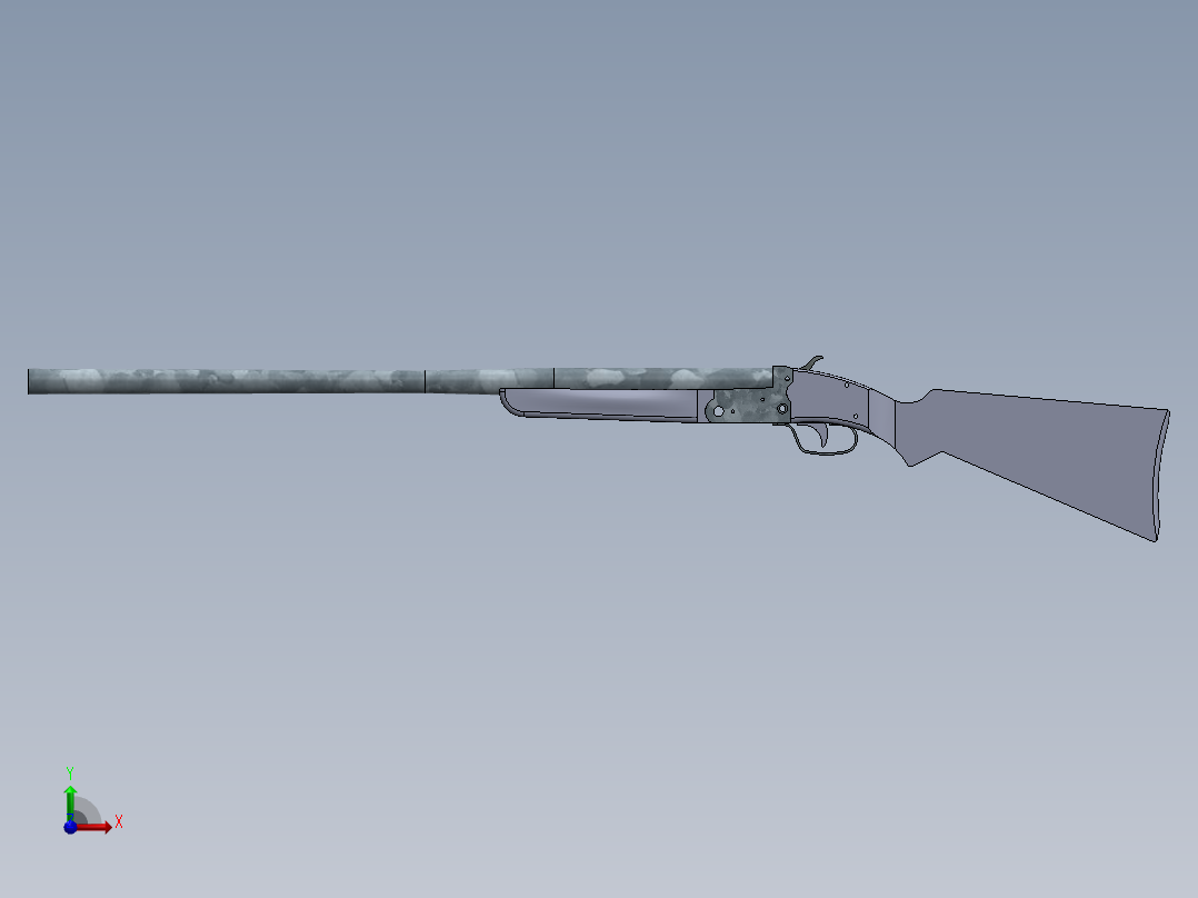 松鼠单管猎枪前视图