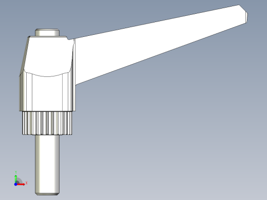 調整式把手(塑膠)MR.P-3D多系列多零件图纸模型前视缩略图