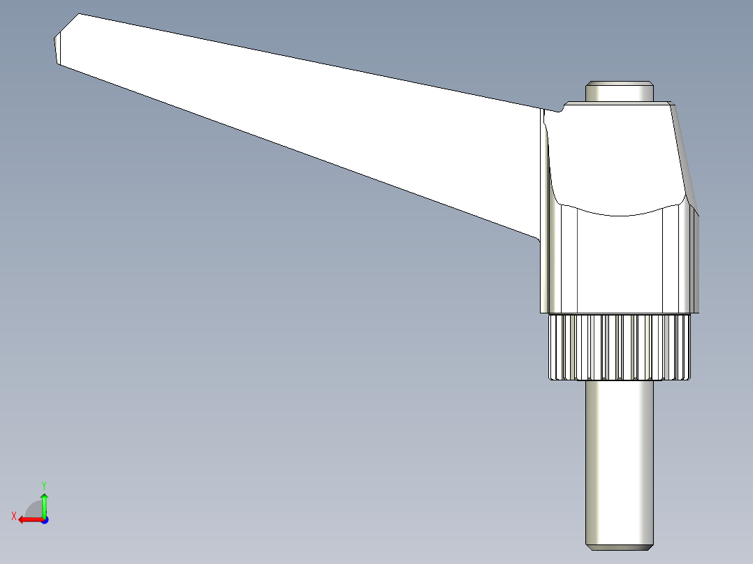 調整式把手(塑膠)MR.P-3D多系列多零件图纸模型后视图