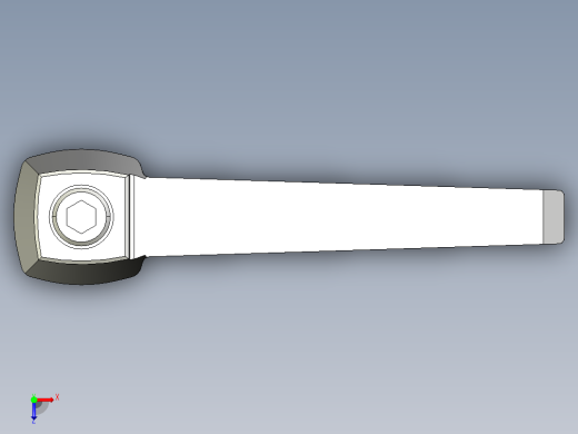 調整式把手(塑膠)MR.P-3D多系列多零件图纸模型俯视缩略图