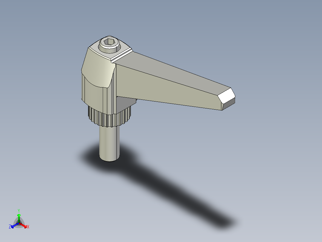 調整式把手(塑膠)MR.P-3D多系列多零件图纸模型正等轴测图