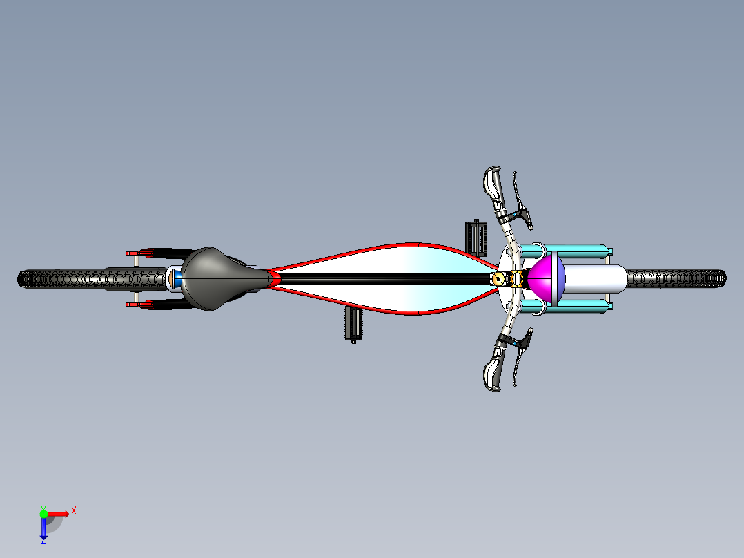 电动自行车-7-igs俯视图