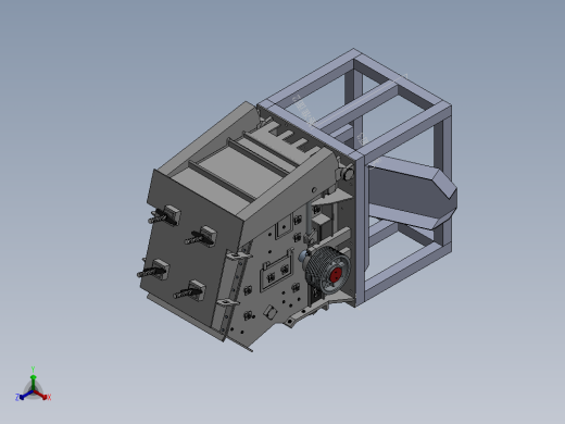 反击式破碎机-反向料斗正等轴测缩略图