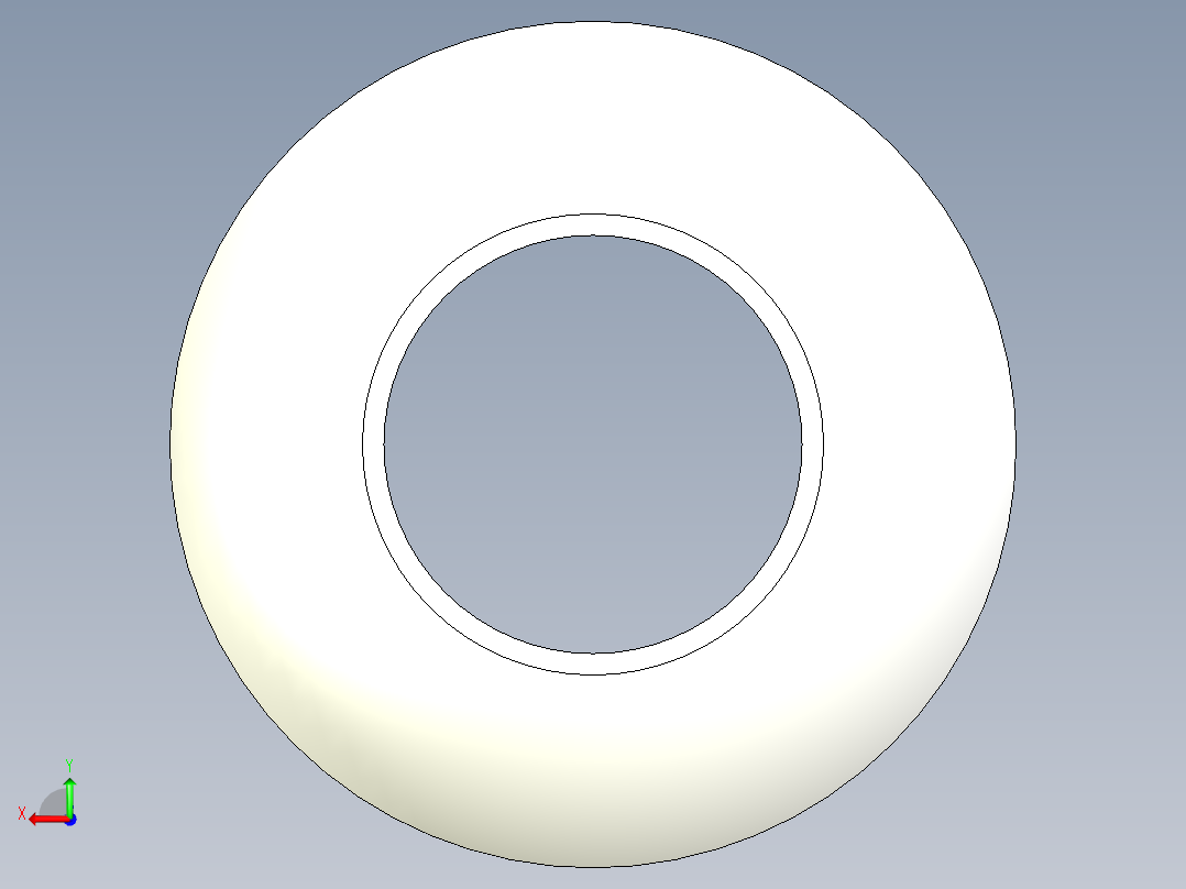 球面華司2305-3D多系列多零件图纸模型后视图