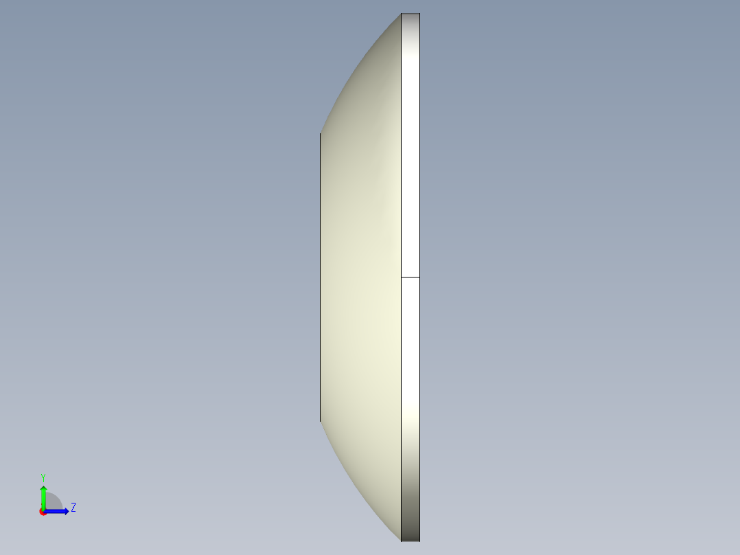 球面華司2305-3D多系列多零件图纸模型左视图