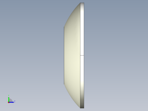 球面華司2305-3D多系列多零件图纸模型左视缩略图