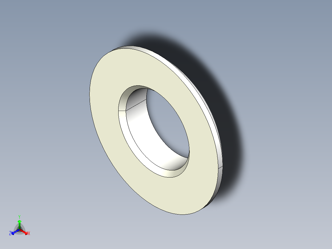 球面華司2305-3D多系列多零件图纸模型正等轴测图