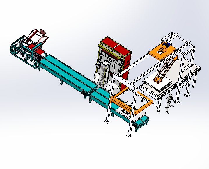 木板自动加工生产线sw17可编辑