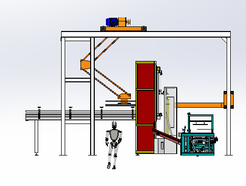 木板自动加工生产线sw17可编辑