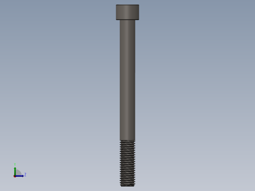 Screw_DIN_912_M12x130_A2.SLDPRT公制内六角螺钉左视缩略图