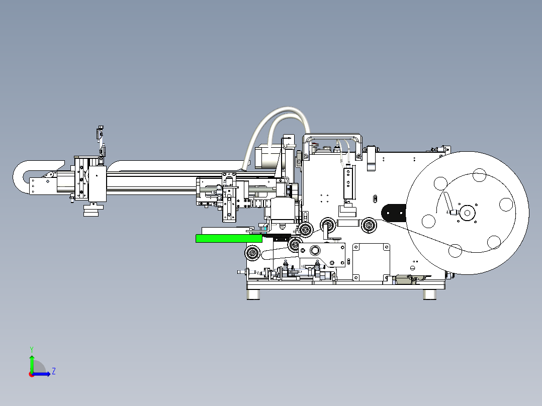 W300 温湿度传感器端子压接机左视图