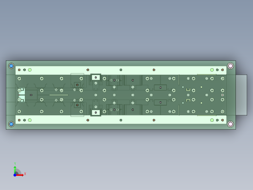 2430--汽车座椅靠背固定板级进模设计 1679255前视缩略图