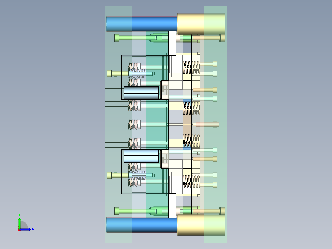 2430--汽车座椅靠背固定板级进模设计 1679255左视图