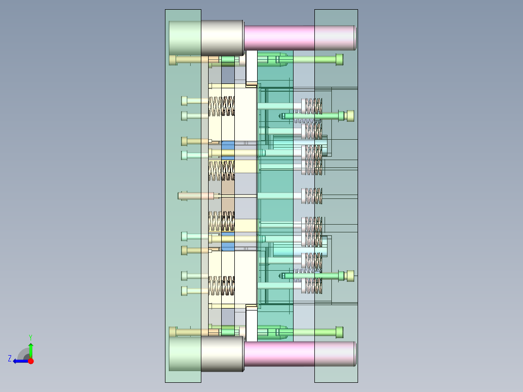 2430--汽车座椅靠背固定板级进模设计 1679255右视图
