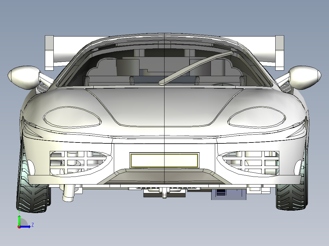 双门轿跑车（电动版）左视图