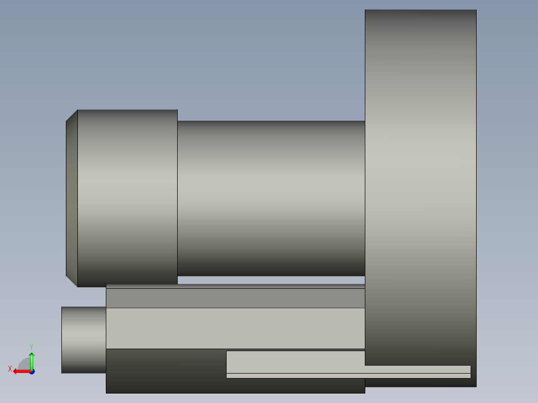 22KW-380V高压风机后视图