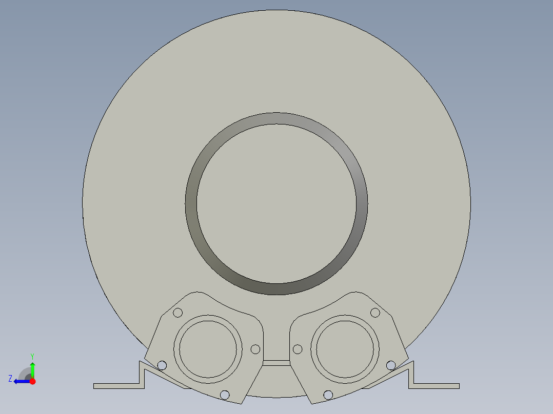 22KW-380V高压风机右视图